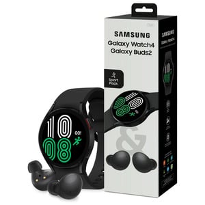 SAMSUNG GALAXY WATCH 4 SPORT PACK BLACK + BUDS2 BLACK 