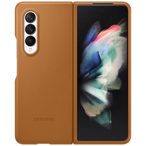 SAMSUNG LEATHER COVER CAMEL GALAXY Z FOLD3 5G