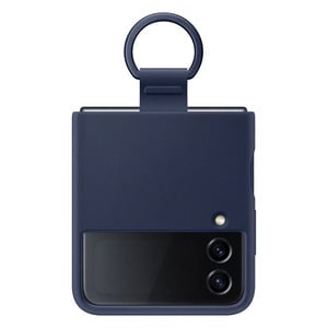 SAMSUNG SILICONE COVER WITH RING NAVY FOR GALAXY Z FLIP4 5G