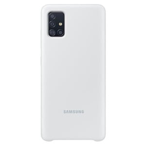 SAMSUNG Coque Samsung Galaxy A51 Semi-rigide Soft Touch Silicone Cover Original Blanc