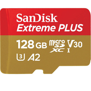 Carte SD, micro-SD ou autre carte mmoire SANDISK MICROSDXC EXTR.PLUS 128GB