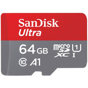 Carte SD, micro-SD ou autre carte mmoire SANDISK MICROSDXC ULTRA 64GB A1