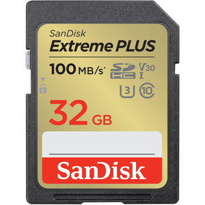 Carte SD, micro-SD ou autre carte mmoire SANDISK SDHC 32GB EXTR PLUS