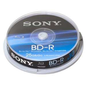 SONY BLU-RAY BD-R 25GB X10