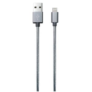 TEMIUM LIGHTNING CABLE NYLON SPACE GREY