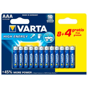 VARTA LL POWER AAA LR03 8+4