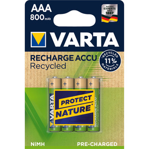 VARTA RECYCLED AAA 800MAH BLS 4