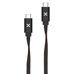 WEFIX FLAT CABLE USB-C 1M BK - USB-kabel voor smartphone of tablet