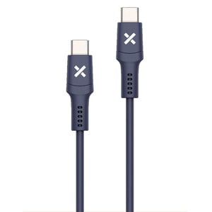 Cble USB pour smartphone ou tablette WEFIX USB-C/USB-C 60W 1M BLUE