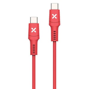 WEFIX USB-C/USB-C 60W 1M RED - USB-kabel voor smartphone of tablet