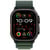 APPLE Watch Ultra 2 GPS + Cellular 49mm Botier en titane noir , Boucle Alpine vert fonc - Medium