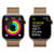 APPLE Watch Series 10 GPS + Cellular 42mm Botier en titane or , Bracelet Milanais or