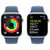 APPLE Watch Series 10 GPS + Cellular 42mm Botier en aluminium argent , Bracelet Sport denim - S/M