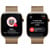 APPLE Watch Series 10 GPS + Cellular 46mm Botier en titane or , Bracelet Milanais or - S/M