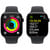 APPLE Watch Series 10 GPS 46mm Botier en aluminium noir de jais , Bracelet Sport noir - M/L