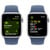 APPLE Watch SE GPS 40mm Botier en aluminium argent , Bracelet Sport denim - M/L