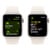 APPLE Watch SE GPS + Cellular 40mm Starlight Aluminium Case , Bracelet Sport lumire stellaire - M/L