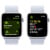 APPLE Watch SE GPS 44mm Botier en aluminium argent , Boucle Sport nue bleue