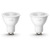 PHILIPS HUE HUE SPOT - LUMIRE BLANCHE CHAUDE - PACK DE 2