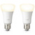 PHILIPS HUE HUE AMPOULE STANDARD - LUMIRE BLANCHE ET CHAUDE - PACK DE 2