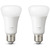 PHILIPS HUE HUE AMPOULE STANDARD - LUMIRE BLANCHE ET CHAUDE - PACK DE 2