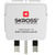 SKROSS EUROPE TO UK TRAVEL ADAPTER AND USB CHARGER