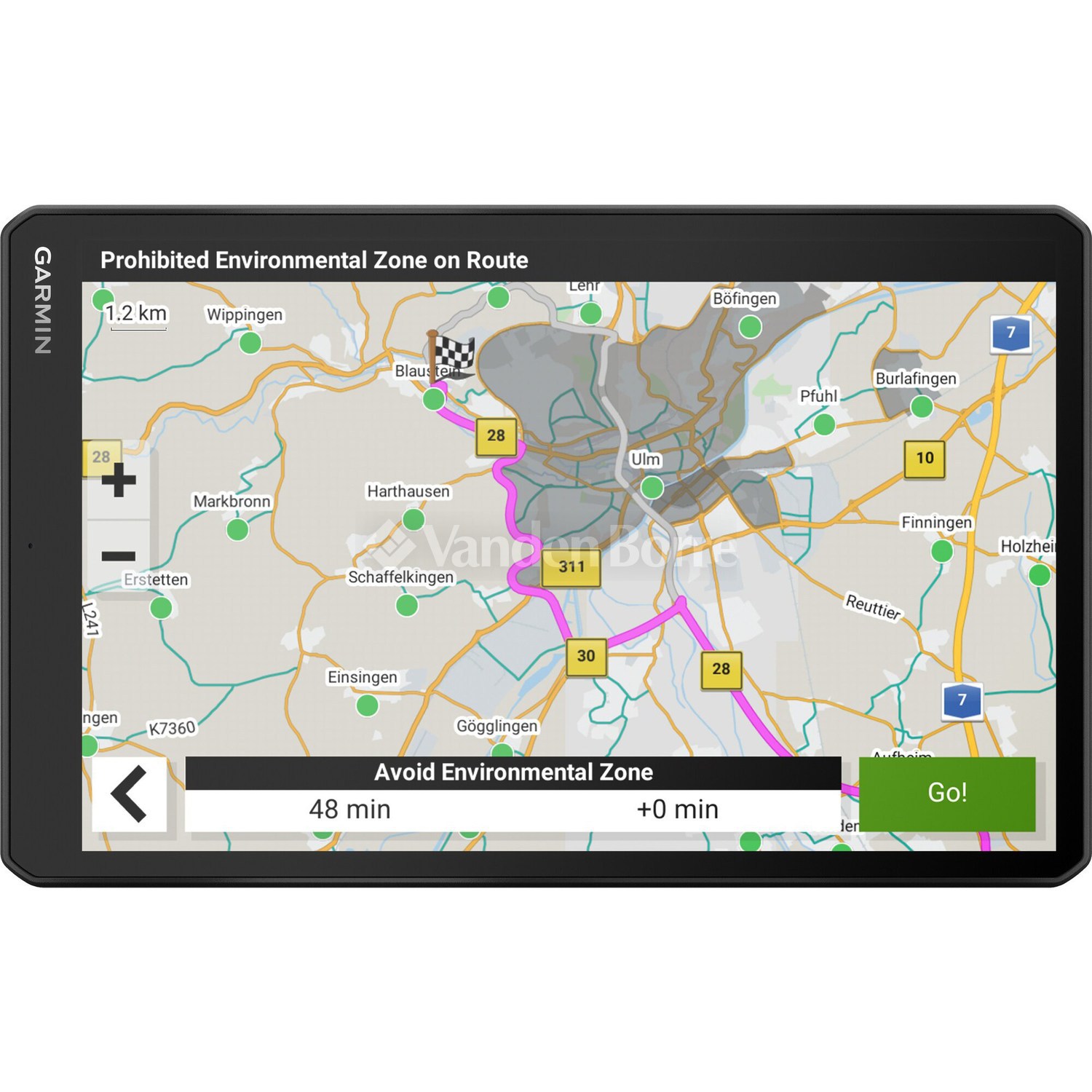 Navitech Custodia rigida nera compatibile con Garmin Camper 1095 10