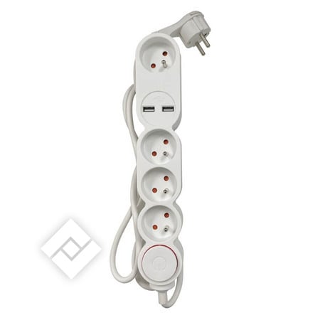 ACCSUP MULTIPLUG X4 +2USB +SW