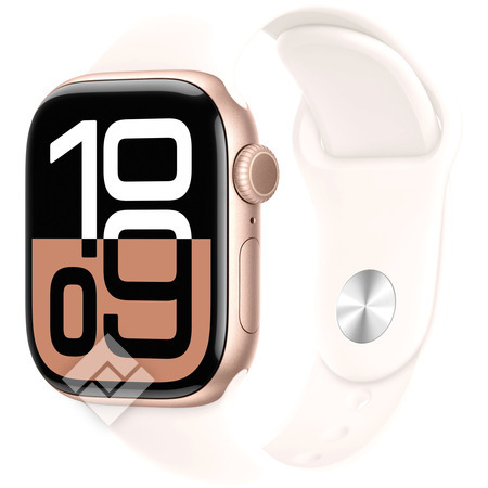 APPLE Watch Series 10 GPS + Cellular 42mm Rose Gold Aluminium Case with Light Blush Sport Band - M/L