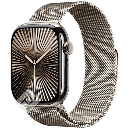 APPLE Watch Series 10 GPS + Cellular 46mm Natural Titanium Case with Natural Milanese Loop - M/L