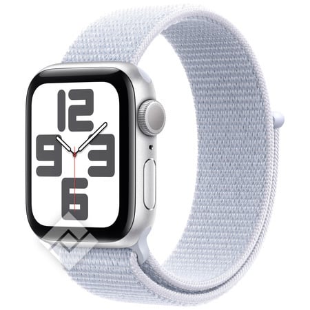 APPLE Watch SE GPS 40mm Botier en aluminium argent , Boucle Sport nue bleue