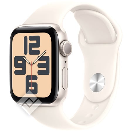 APPLE Watch SE GPS 40mm Starlight Aluminium Case , Bracelet Sport lumire stellaire - M/L