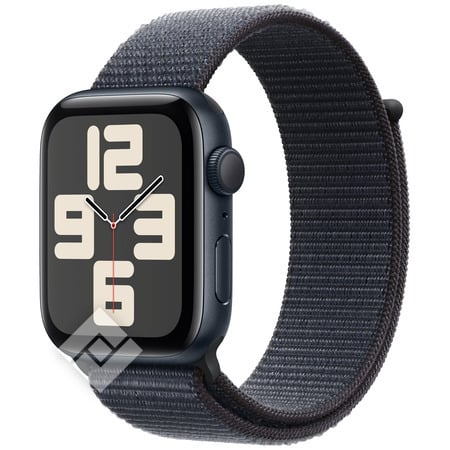 APPLE Watch SE GPS 44mm Botier en aluminium minuit , Boucle Sport encre