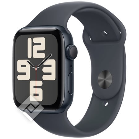 APPLE Watch SE GPS 44mm Botier en aluminium minuit , Bracelet Sport minuit - M/L