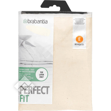 BRABANTIA HOUSSE PLANCHE REPASSER D-135x45CM-COUCHE SUPERIEURE-ECRU