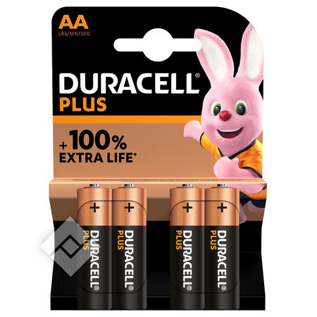 DURACELL PLUS 100% AA LR06 X4