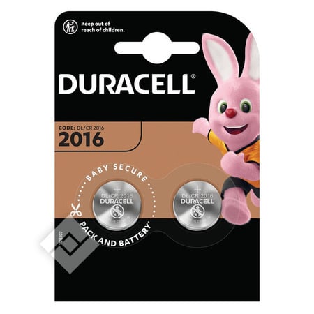 DURACELL LITHIUM CR2016 X2