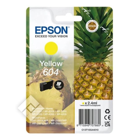 EPSON 604 YELLOW