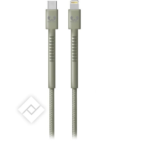 FRESH 'N REBEL USB-C - LIGHTNING CABLE 2M DRIED GREEN