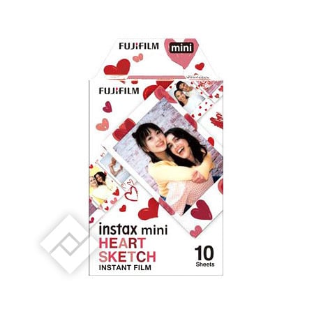 FUJIFILM INSTAX MINI FILM HEART 10