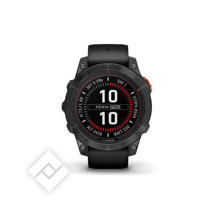 GARMIN FENIX 7 PRO SOLAR GLASS SLATE GRAY WITH BLACK BAND