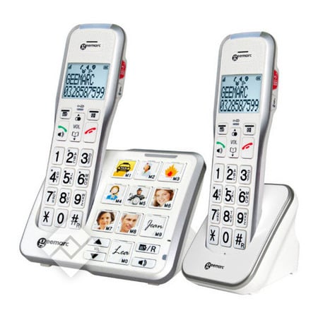 GEEMARC AD595 DUOSET BIG BUTTON DECT + 10 MEM PHOTO 