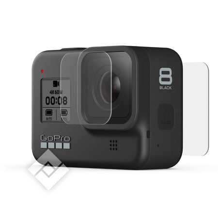 GOPRO TEMPERED GLASS LENS + SCREEN PROTECTORS FOR HERO 8