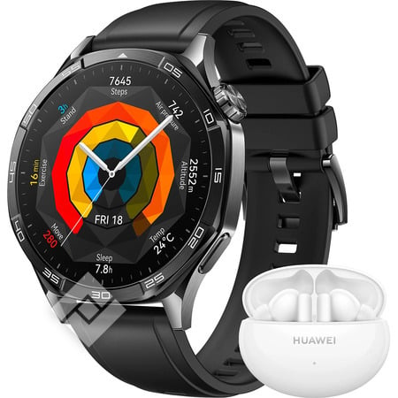 HUAWEI WATCH GT5 46MM BLACK + FREEBUDS 5I WHITE