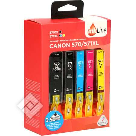 INKLINE CANON 570/571XL 5PACK B+C