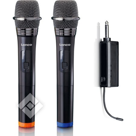 LENCO MCW-020 BK SET DE 2 MICROPHONES SANS FIL