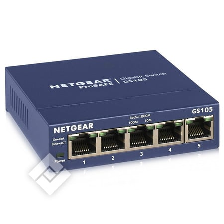 NETGEAR 5-PORT GIGABIT SWITCH HUB GS105