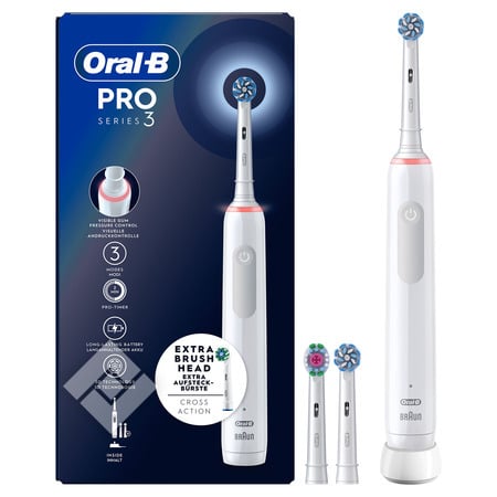 ORAL-B PRO 3700 WHITE SENSITIVE + 2 REFILLS