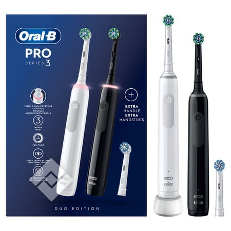 ORAL-B PRO 3900 DUO BLACK/WHITE