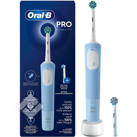 ORAL-B  VITALITY PRO PROTECT X CLEAN SET BLUE